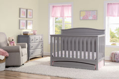 Delta Children Grey (026) Bennette 4-in-1 Crib In Nursery a1a