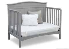 Delta Children Grey (026) Bennette 4-in-1 Crib Daybed Conversion Side View a5a