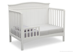 Delta Children Bianca (130) Bennette 4-in-1 Crib Toddler Bed Conversion Side View b4b