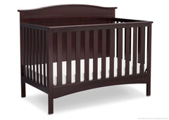 Delta Children Dark Chocolate (207) Bennette 4-in-1 Crib Side View c3c