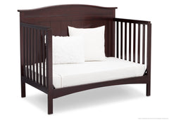 Delta Children Dark Chocolate (207) Bennette 4-in-1 Crib Daybed Conversion Side View c5c