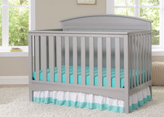 Delta Children Grey (026) Archer 4-in-1 Crib, Detailed View a2a