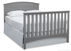 Delta Children Grey (026) Archer 4-in-1 Crib Full Bed Conversion - Footboard a7a