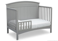 Delta Children Grey (026) Archer 4-in-1 Crib Toddler Bed Conversiotion Front View a5a