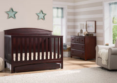 Delta Children Dark Chocolate (207) Archer 4-in-1 Crib In Nursery c1c