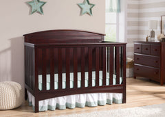 Delta Children Dark Chocolate (207) Archer 4-in-1 Crib, Detailed View c2c