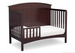 Delta Children Dark Chocolate (207) Archer 4-in-1 Crib Toddler Bed Conversion Side View c5c