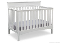 Delta Children Bianca (130) Fabio 4-in-1 Crib Side View, Crib Bed Conversion a3a