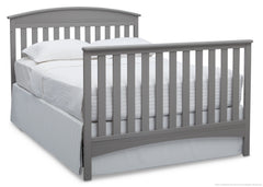 Delta Children Grey (026) Abby 4-in-1 Crib Full Bed Conversion with Footboard a5a