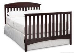 Delta Children Dark Chocolate (207) Abby 4-in-1 Crib Full Bed Conversion with Footboard c6c