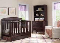 Delta Children Dark Chocolate (207) Abby 4-in-1 Crib in Nursery c1c