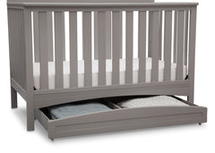 Delta Children Grey (026) Delta Arch Trundle under Crib with Props a3a