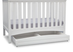 Delta Children White (130) Delta Arch Trundle under Crib b3b