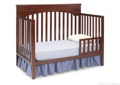 Delta Children Chocolate (204) Layla 4-in-1 Crib, Toddler Bed Conversion b4b