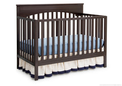 Delta Children Dark Chocolate (207) Layla 4-in-1 Crib, Crib Conversion c3c