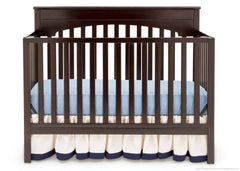 Delta Children Dark Chocolate (207) Layla 4-in-1 Crib, Crib Conversion c2c