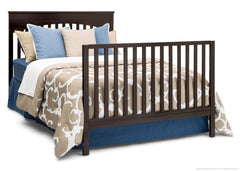 Delta Children Dark Chocolate (207) Layla 4-in-1 Crib, Full-Size Bed Conversion c6c