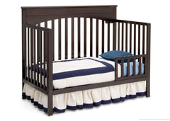 Delta Children Dark Chocolate (207) Layla 4-in-1 Crib, Toddler Bed Conversion c4c