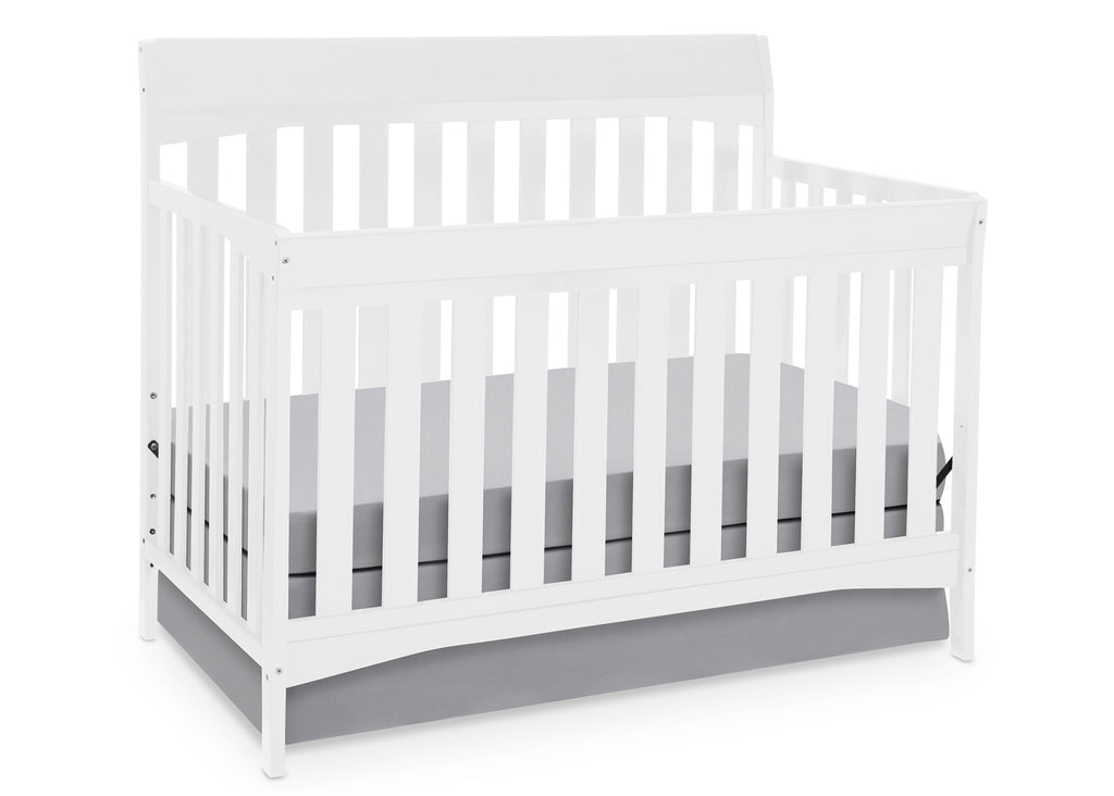 Delta Children White (100) Remi 4-in-1 Crib, Crib Conversion a1a