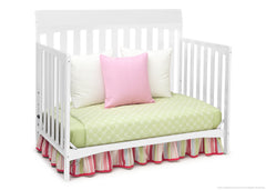 Delta Children White (100) Remi 4-in-1 Crib, Day Bed Conversion a3a