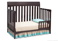 Delta Children Dark Chocolate (207) Remi 4-in-1 Crib, Toddler Bed Conversion c3c