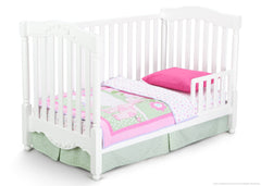 Delta Children White (100) Sophia 3-in-1 Toddler Bed Conversion Right View a3a