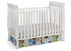 Delta Children White (100) Winter Park 3-in-1 Crib, Crib Conversion a2a