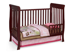 Delta Children Espresso Java (645) Winter Park 3-in-1 Crib, Toddler Bed Conversion with Toddler Guardrail d2d