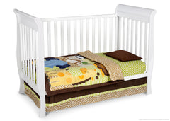 Delta Children White (100) Charleston/Glenwood 3-in-1 Crib, Toddler Bed Conversion a2a