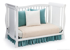 Delta Children White (100) Brookside 4-in-1 Crib, Day Bed Conversion a4a