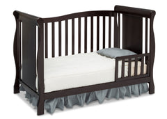 Delta Children Dark Chocolate (207) Brookside 4-in-1 Crib, Toddler Bed Conversion b3b