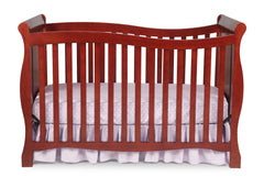 Delta Children Cabernet (648) Brookside 4-in-1 Crib, Crib Conversion, Front View c1c