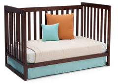 Delta Children Chocolate (204) Urban Classic 3-in-1 Crib, Day Bed Conversion b6b