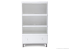 Delta Children White/Grey (027) Tribeca Bookcase Front View a1a