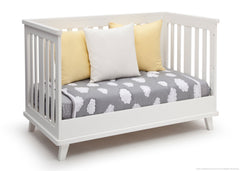 Delta Children White (100) Ava 3-in-1 Crib Daybed Conversion a5a