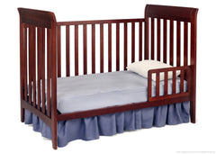 Delta Children Black Cherry Espresso (607) Bayside 3-in-1 Crib Toddler Bed Conversion a3a