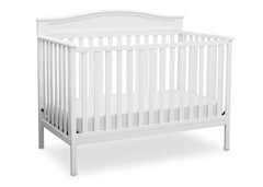 Delta Children White (100) Larkin 4-in-1 Crib, Crib Conversion a4a