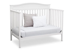 Delta Children White (100) Larkin 4-in-1 Crib, Day Bed Conversion a6a