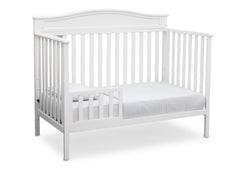 Delta Children White (100) Larkin 4-in-1 Crib, Toddler Bed Conversion a5a