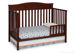 Delta Children Merlot (615) Larkin 4-in-1 Crib, Toddler Bed Conversion c3c