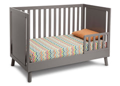 Delta Children Classic Grey (028) Manhattan 3-in-1 Crib, Toddler Bed Conversion a4a