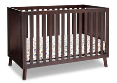 Delta Children Dark Chocolate (207) Manhattan 3-in-1 Crib, Crib Conversion b3b