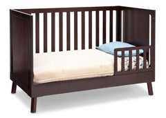Delta Children Dark Chocolate (207) Manhattan 3-in-1 Crib, Toddler Bed Conversion b4b