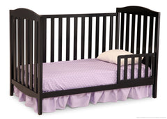 Delta Children Black (001) Capri 3-in-1-Crib, Toddler Bed Conversion a4a