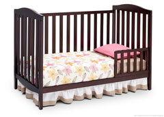 Delta Children Dark Chocolate (207) Capri 3-in-1-Crib, Toddler Bed Conversion c4c