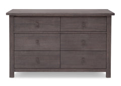 Serta Rustic Grey (084) Northbrook 6 Drawer Dresser, Front View a1a