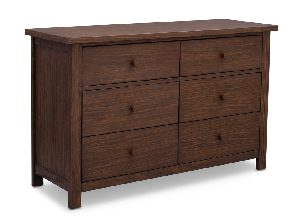 Serta Rustic Oak (229) Northbrook 6 Drawer Dresser, Side View b2b