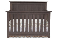 Serta Rustic Grey (084) Northbrook 4-in-1 Crib, Front View with Crib Conversion a1a