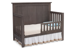 Serta Rustic Grey (084) Northbrook 4-in-1 Crib, Side View with Toddler Bed Conversion a3a