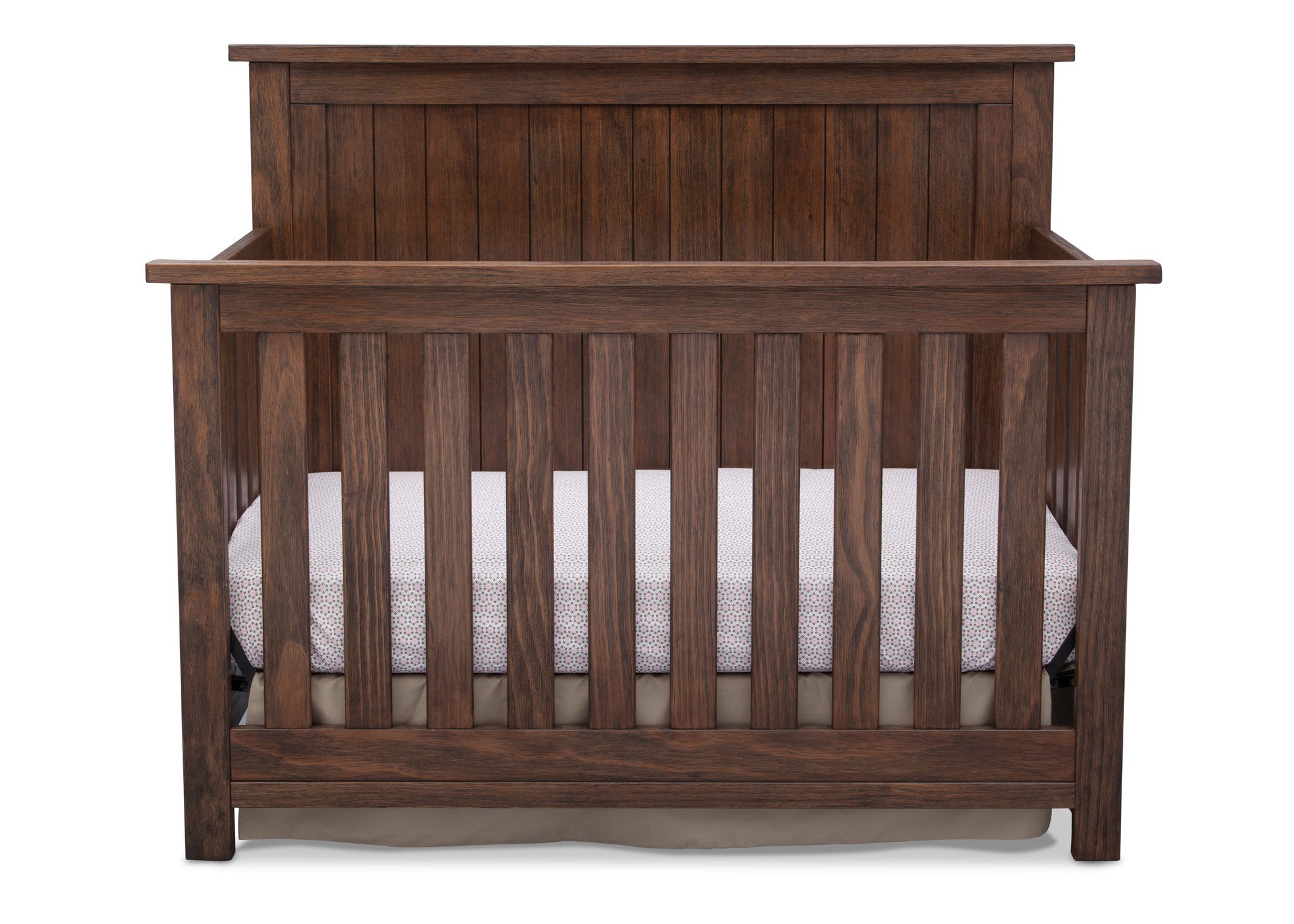 Rustic top oak crib